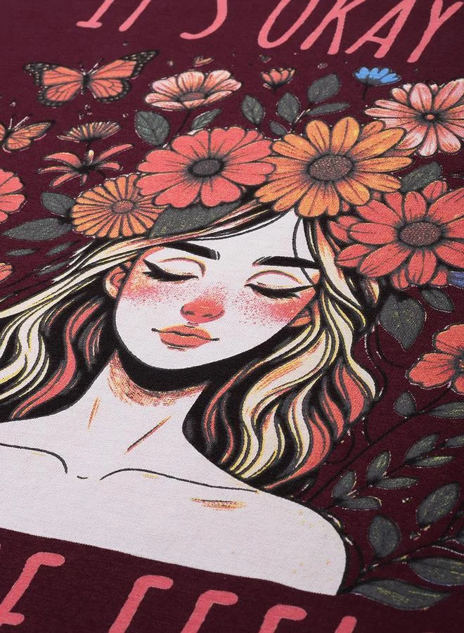 ديلينجر تيشيرت واسع بأكمام طويلة